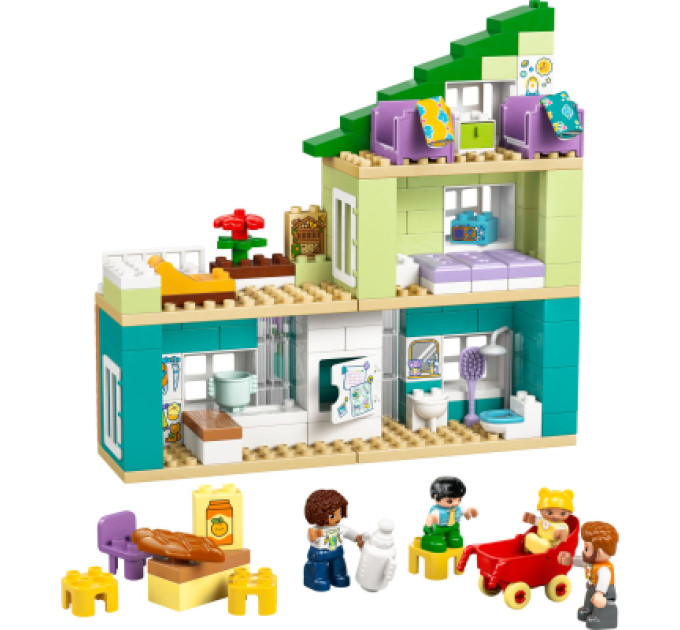LEGO Конструктор LEGO DUPLO Town Сучасний родинний будинок із фігурками 3 в 1 (10470)