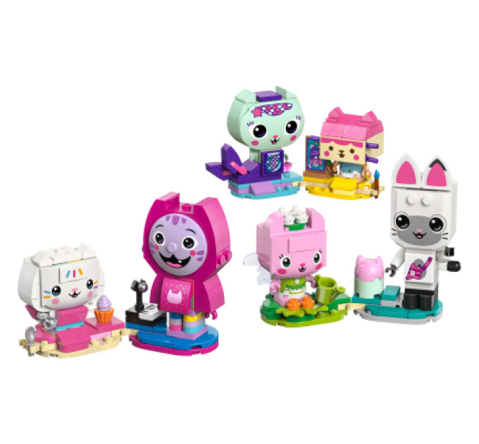 LEGO Конструктор LEGO Gabby's Dollhouse Друзі-коти Ґаббі з кубиків (11215)