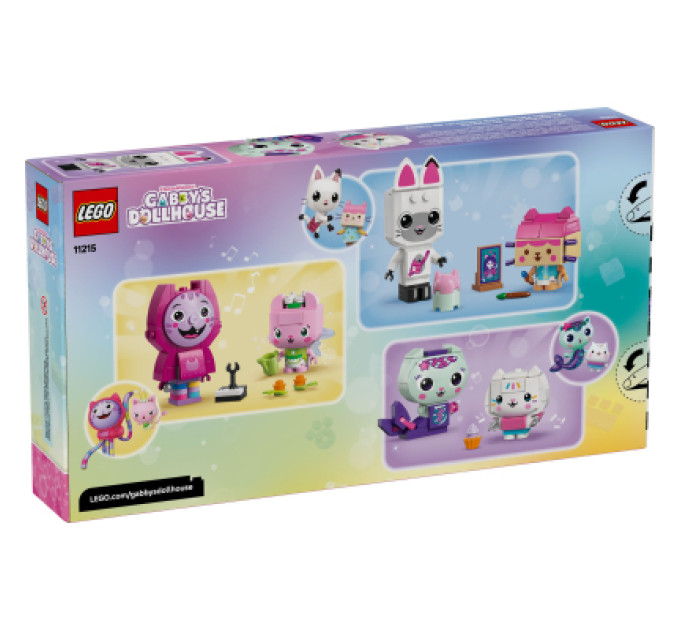 LEGO Конструктор LEGO Gabby's Dollhouse Друзі-коти Ґаббі з кубиків (11215)
