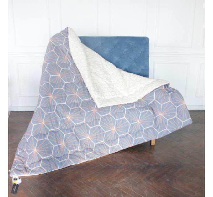 Ковдра MirSon вовняна Зима №3014 Color Fun Line Geometry 200х220 (2200004833989)