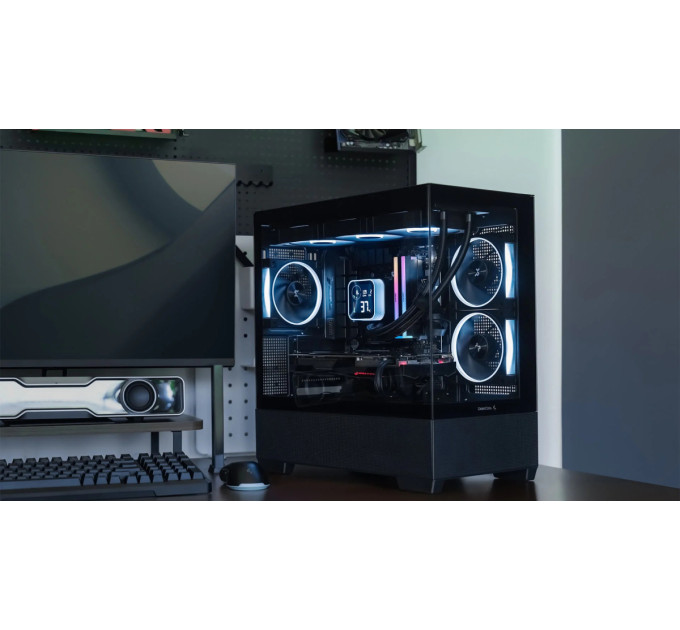 Deepcool Корпус DeepCool CG380 3F Black (R-CG380-BKAGM3-G) без БЖ
