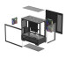 Deepcool Корпус DeepCool CG380 3F Black (R-CG380-BKAGM3-G) без БЖ