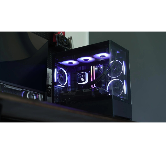Deepcool Корпус DeepCool CG380 3F Black (R-CG380-BKAGM3-G) без БЖ