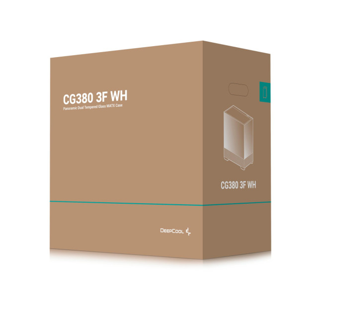 Deepcool Корпус DeepCool CG380 3F White (R-CG380-WHAGM3-G) без БЖ