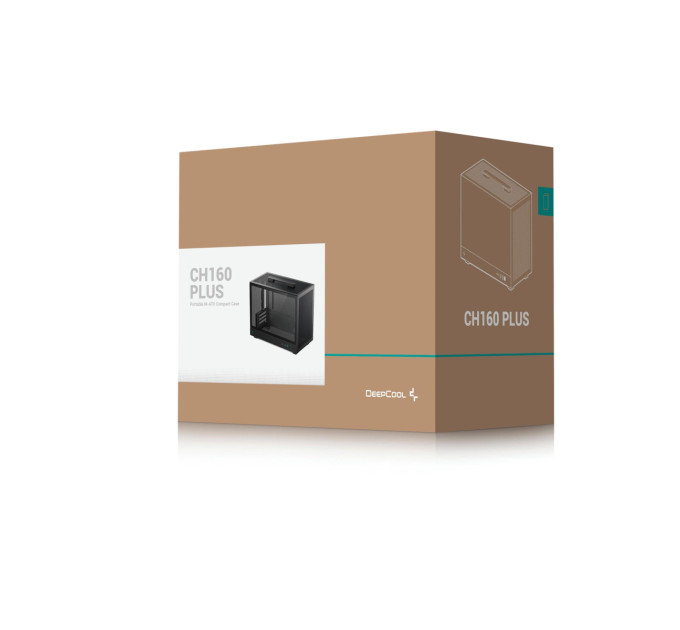 Deepcool Корпус DeepCool CH160 Plus Black (R-CH160-BKNGM0-G) без БЖ