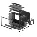 Deepcool Корпус DeepCool CH160 Plus Black (R-CH160-BKNGM0-G) без БЖ