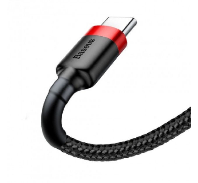 Дата кабель USB 2.0 AM to USB-C 2.0m 2A red-black Baseus (CATKLF-C91)