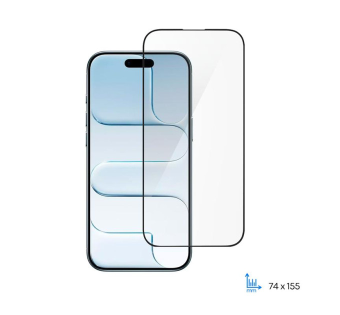 2E Скло захисне 2E 2.5D FCFG iPhone Air Black (2E-IP-AIR-SMFCFG-BB)