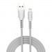 Дата кабель USB 2.0 AM to Lightning 1.0m line-drawing white ColorWay (CW-CBUL027-WH)