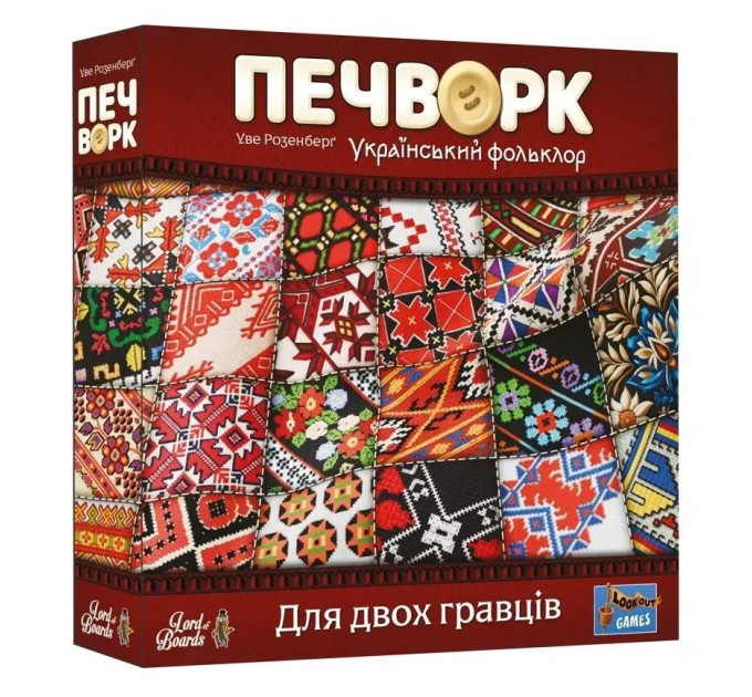 Lord of Boards Настільна гра Lord of Boards Печворк. Український фольклор (LOB2412UA)