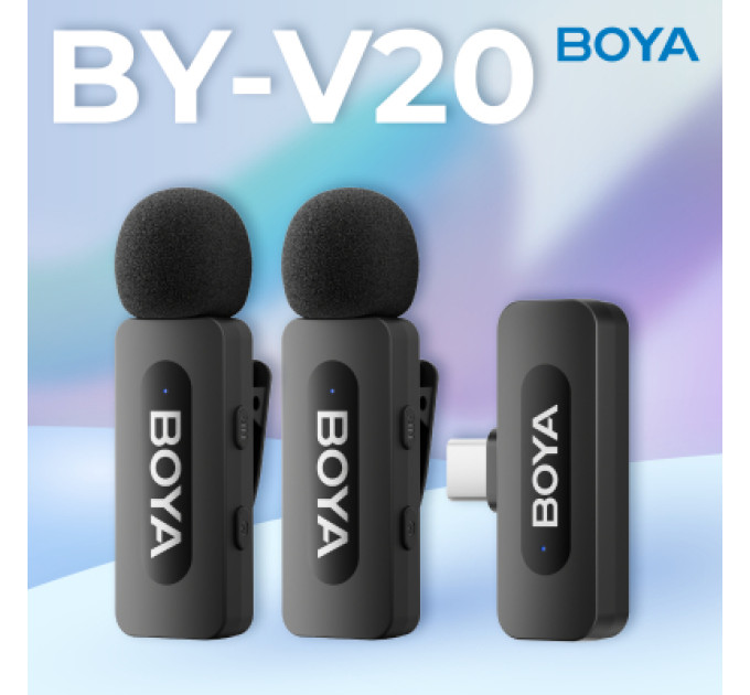 Boya Мікрофон Boya BY-V20 Type-C Black (BY-V20)