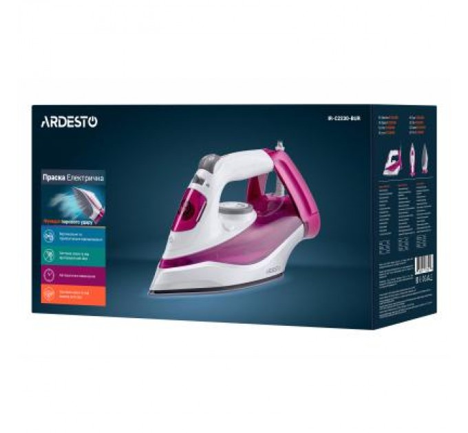 Праска Ardesto IR-C2230-BUR / 2200Вт /300мл/пар/самоочищення /антикапля /ке (IR-C2230-BUR)