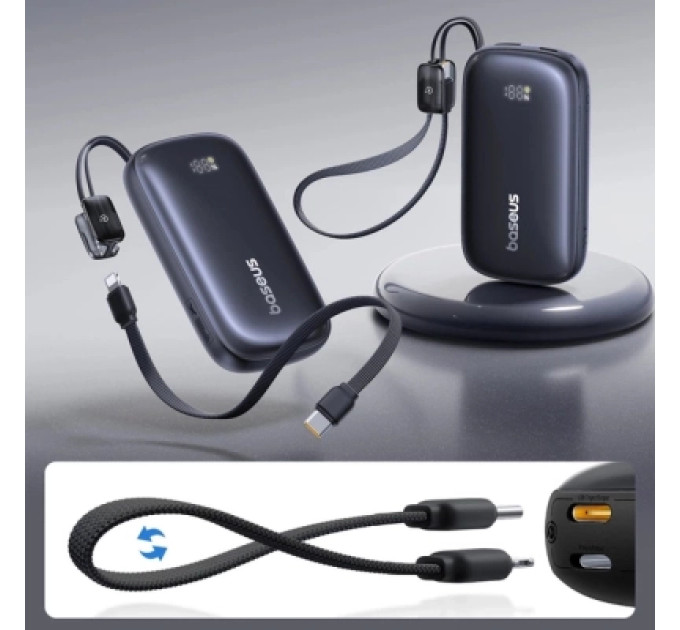 Baseus Батарея універсальна Baseus EnerFill FC21 Qpow 3 Ultra 20000mAh 45W Black (E0027P00)
