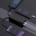 Dudao Батарея універсальна Dudao K15Pro 20000mAh PD/22.5W, QC, with built-in cables, Black (6977196682430)