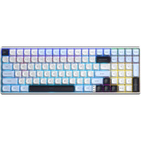 Клавіатура Aula S100pro RGB KRGD Brown Switch Wireless/Bluetooth/Type-C UA White/Black (6948391205755)