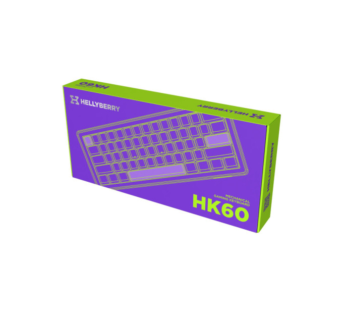 Hator Клавіатура Hator Hellyberry HK60 Mechanical Linear RGB USB UA Black/White (HK60)