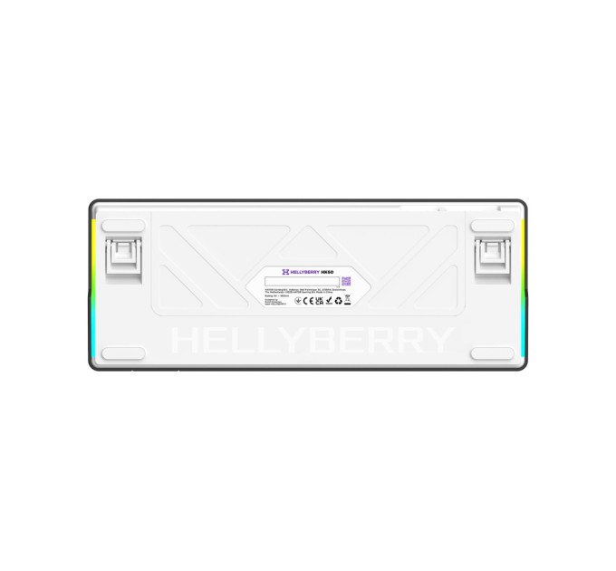 Hator Клавіатура Hator Hellyberry HK60 Mechanical Linear RGB USB UA Black/White (HK60)