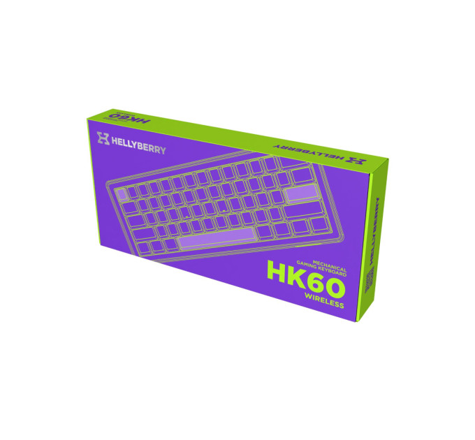 Hator Клавіатура Hator Hellyberry HK60 Mechanical Linear RGB Wireless/Bluetooth/USB UA Black/White (HK60_wireless)