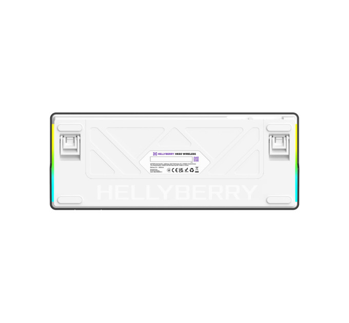 Hator Клавіатура Hator Hellyberry HK60 Mechanical Linear RGB Wireless/Bluetooth/USB UA Black/White (HK60_wireless)