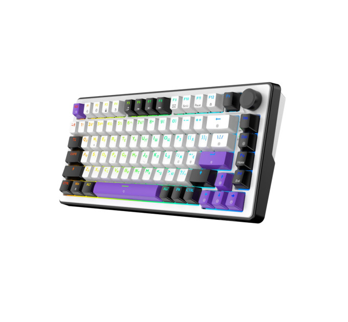 Hator Клавіатура Hator Hellyberry HK75 Mechanical Linear RGB USB UA Black/White (HK75)