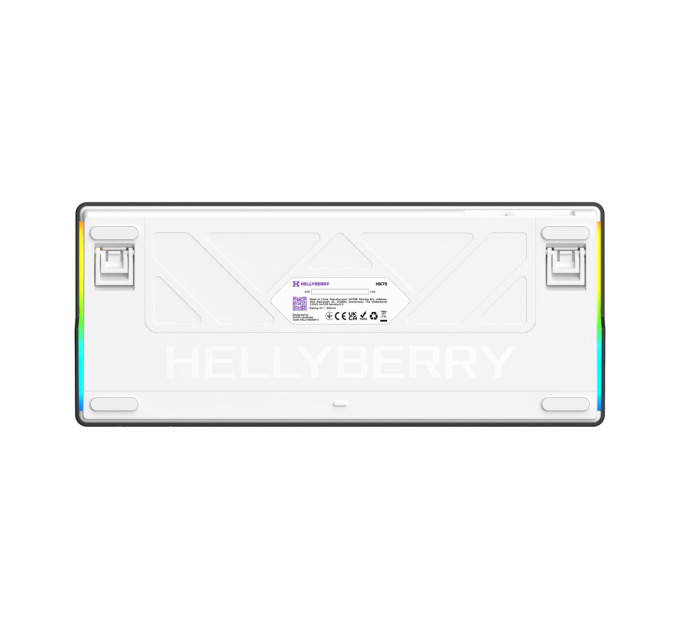 Hator Клавіатура Hator Hellyberry HK75 Mechanical Linear RGB USB UA Black/White (HK75)