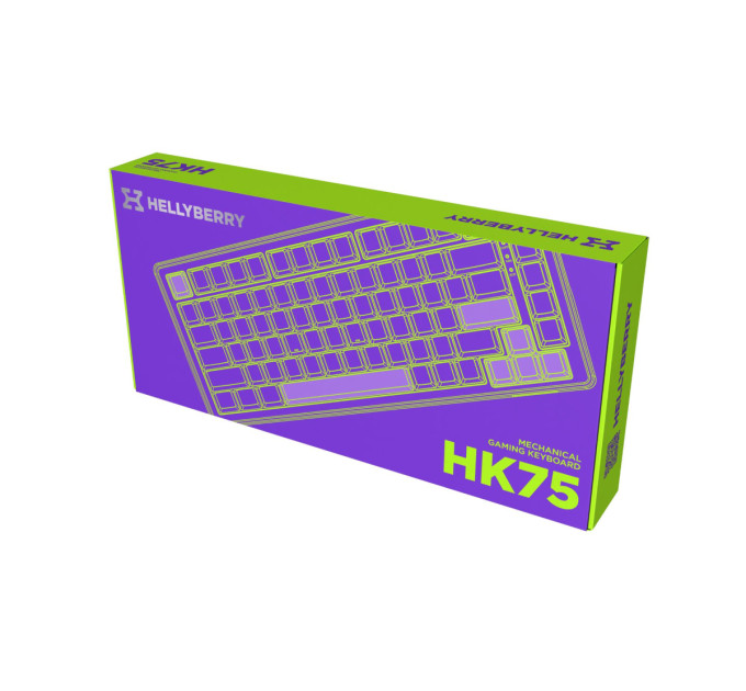Hator Клавіатура Hator Hellyberry HK75 Mechanical Linear RGB USB UA Black/White (HK75)