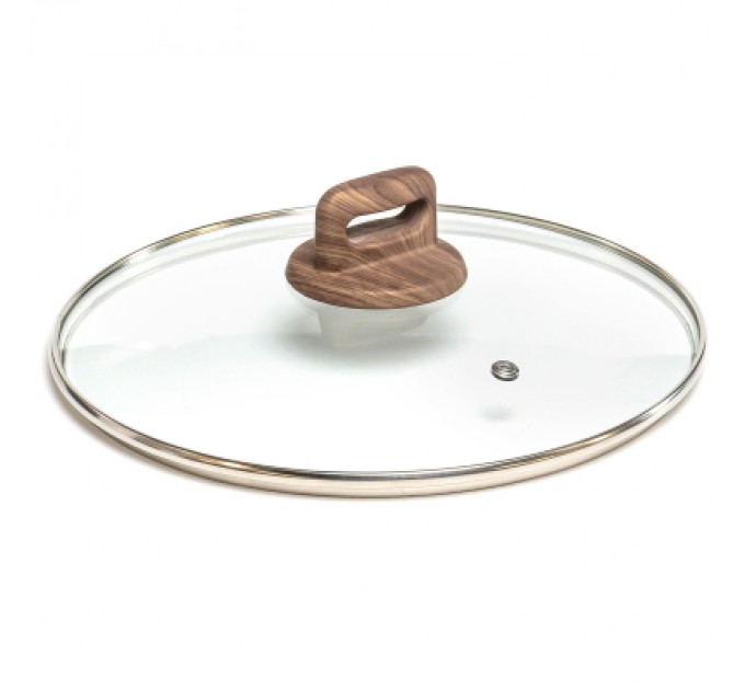 Сковорода Hölmer Wood кована з кришкою 28 см (FP-22528-SWBL Wood)