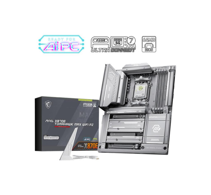 MSI Материнська плата AMD X870E SAM5 ATX MAG X870E TOM MAX WIFI PZ MSI