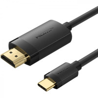 Кабель мультимедійний USB-C to HDMI M 2.0m 4K 60Hz black VENTION (CRIBH)