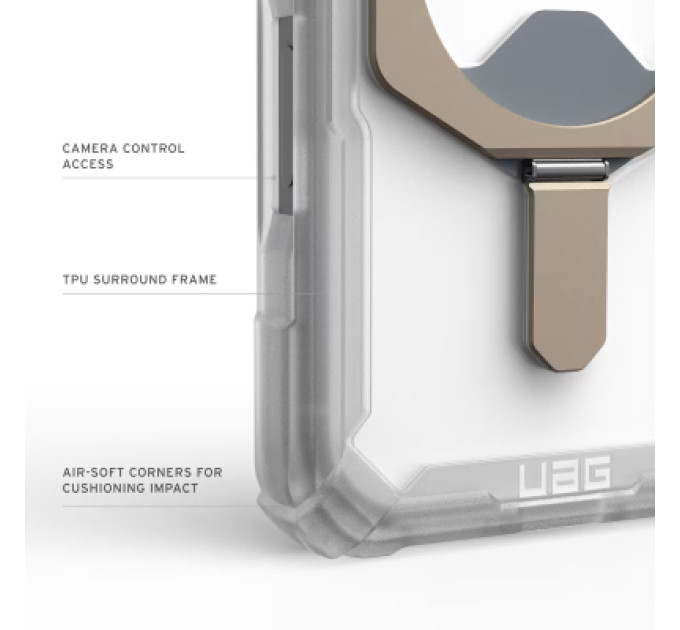 UAG Чохол до мобільного телефона UAG Plasma XTE MagSafe iPhone 17 Pro Clear/Titanium (114527114G36)