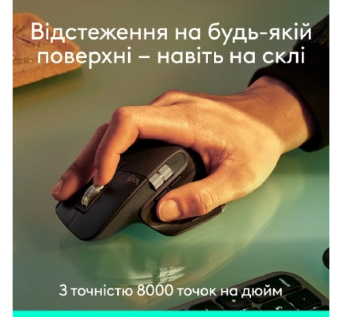 Logitech Мишка Logitech MX Master 3S Performance Bluetooth Graphite (910-007501)