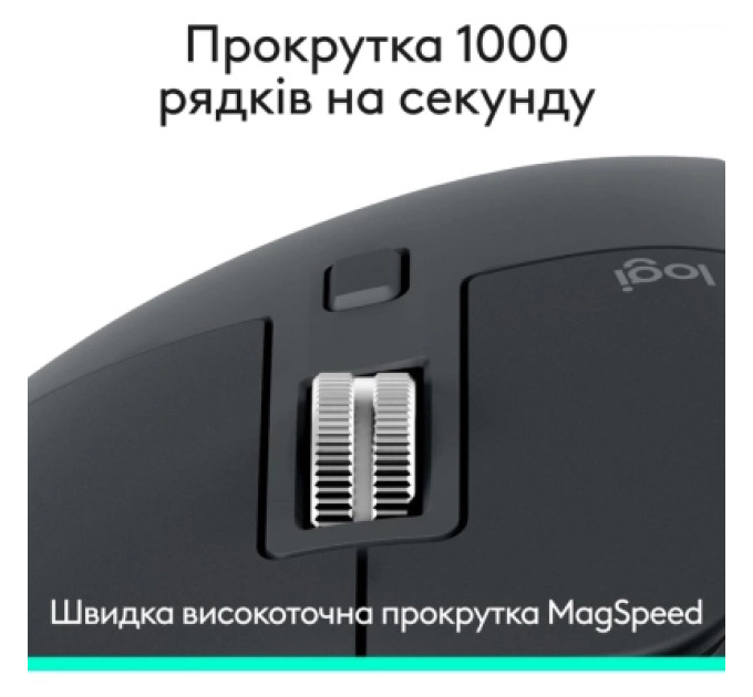Logitech Мишка Logitech MX Master 3S Performance Bluetooth Graphite (910-007501)