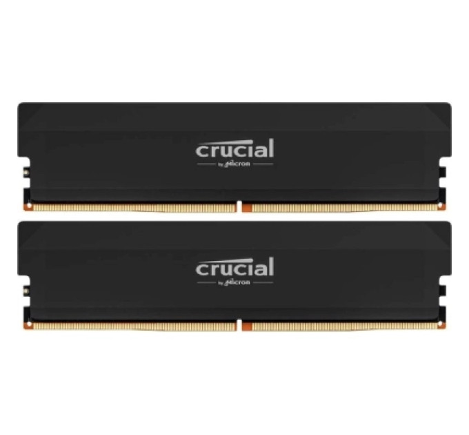 Crucial Модуль пам'яті для комп'ютера DDR5 64GB (2x32GB) 6400 MHz Pro Overclocking Black Micron (CP2K32G60C40U5B)