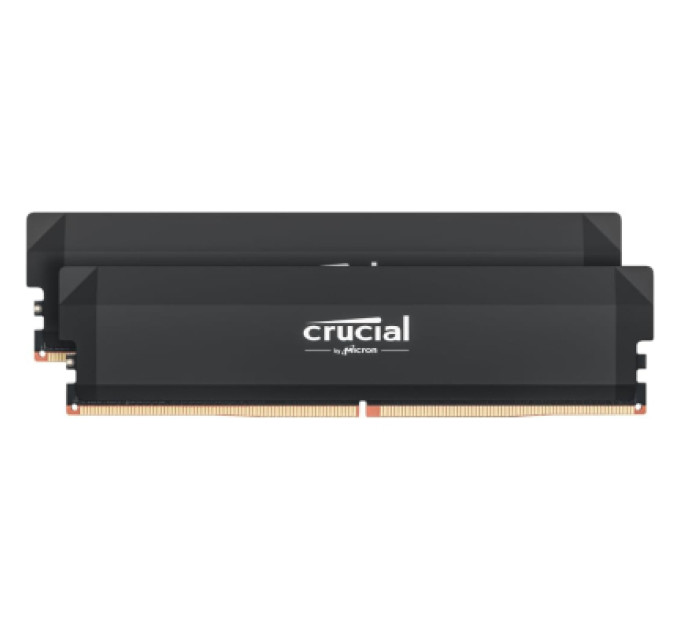 Crucial Модуль пам'яті для комп'ютера DDR5 64GB (2x32GB) 6400 MHz Pro Overclocking Black Micron (CP2K32G60C40U5B)