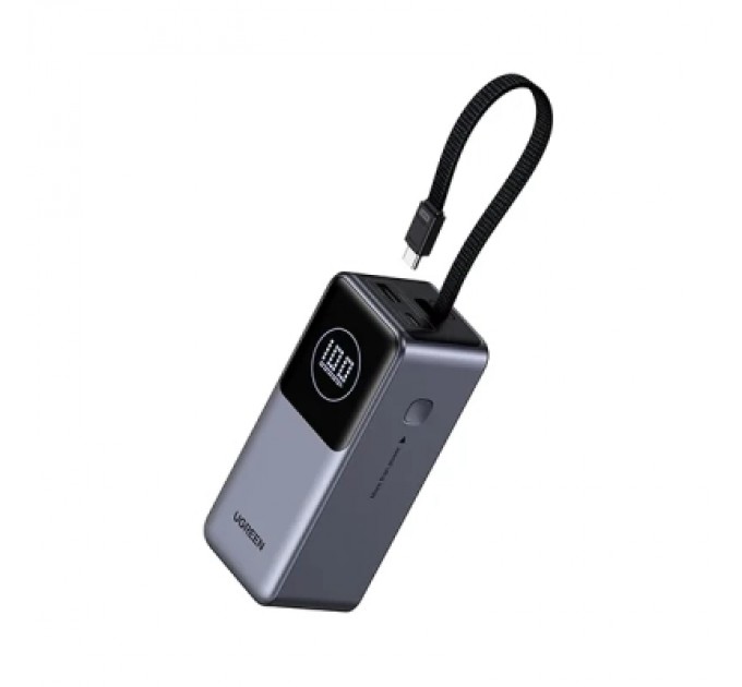 Батарея універсальна Ugreen 20000mAh 130W Nexode Smart Display with Built-in Cable (PB723 55365B)