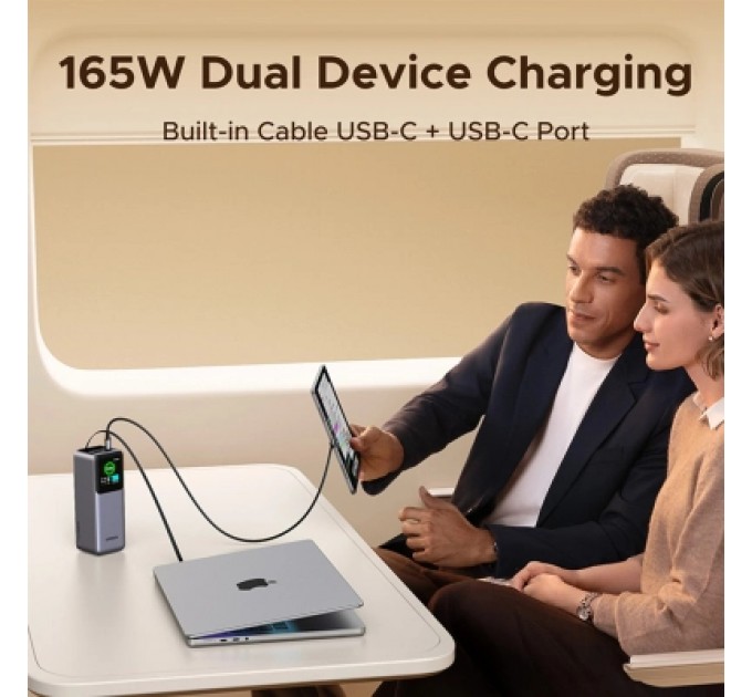 Батарея універсальна Ugreen 20000mAh 165W with Retractable Cable (PB726 55987B)