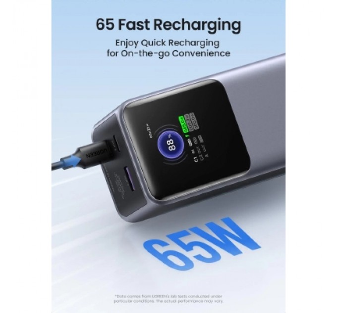 Батарея універсальна Ugreen 25000mAh 200W Nexode Smart Display (PB722 35525B)