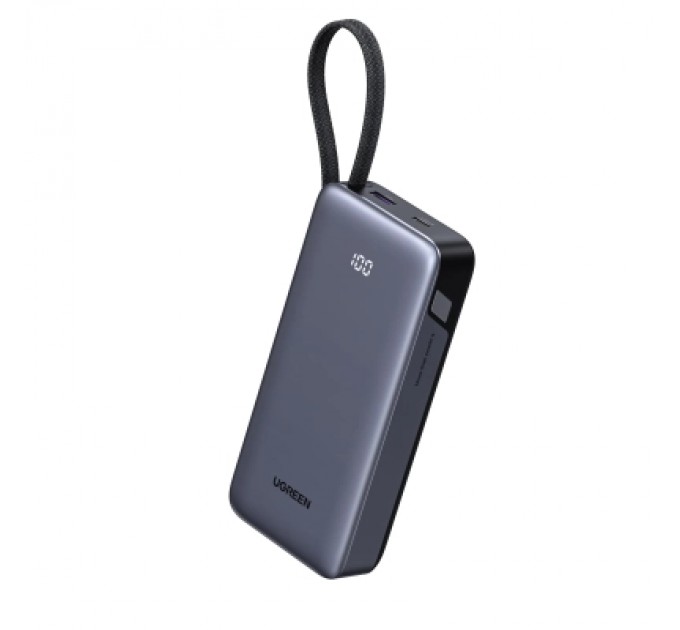 Батарея універсальна Ugreen 20000mAh 45W with Built-in Cable (PB536 55988B)