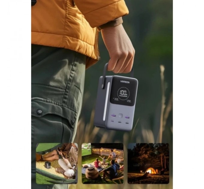 Батарея універсальна Ugreen 48000mAh 300W with Smart Digital Display (PB770 25286)