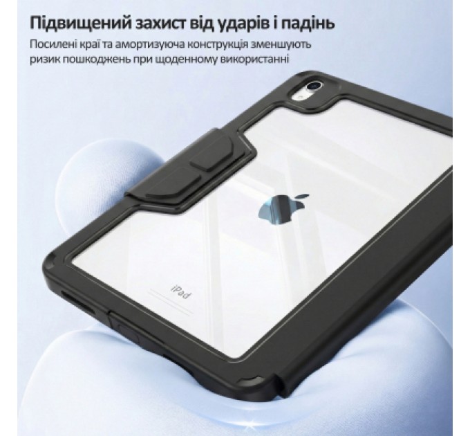 Чохол до планшета BeCover Rugged Origami Transparent Apple iPad Air 11" M2/M3 (2024/2025) Black (714968)