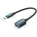 Vention Перехідник OTG USB 3.1 AF to USB-C 0.15m black VENTION (CCVBB)