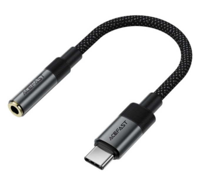 Acefast Перехідник USB-C to 3.5mm F 0.15m DAC audio black Acefast (6974316285281)