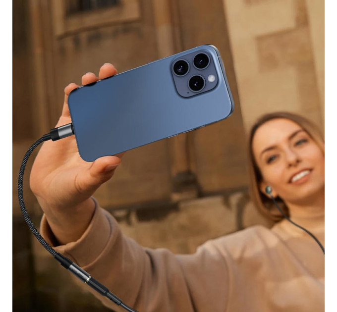 Acefast Перехідник USB-C to 3.5mm F 0.15m DAC audio black Acefast (6974316285281)