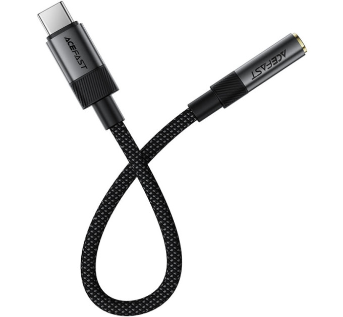 Acefast Перехідник USB-C to 3.5mm F 0.15m DAC audio black Acefast (6974316285281)