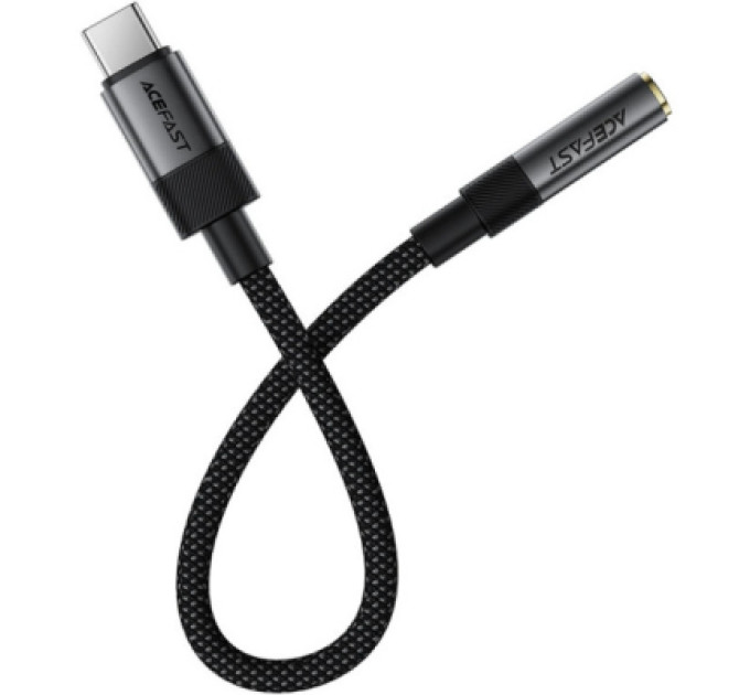 Acefast Перехідник USB-C to 3.5mm F 0.15m DAC audio black Acefast (6974316285281)