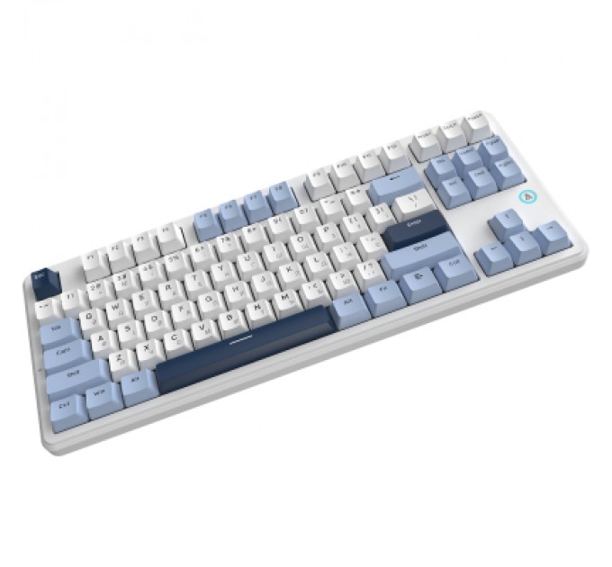 Клавіатура Ajazz AK870 V2 Flying Fish Switch USB UA White/Blue (AK870-V2-FF-BWB)