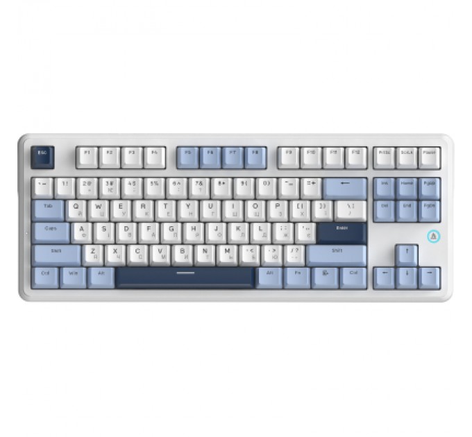 Клавіатура Ajazz AK870 V2 Flying Fish Switch USB UA White/Blue (AK870-V2-FF-BWB)