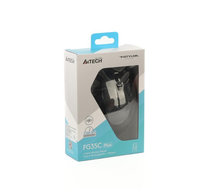 A4Tech Миша бездротова A4Tech Fstyler FG35C Plus Grey
