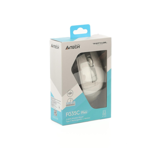 A4Tech Миша бездротова A4Tech Fstyler FG35C Plus White