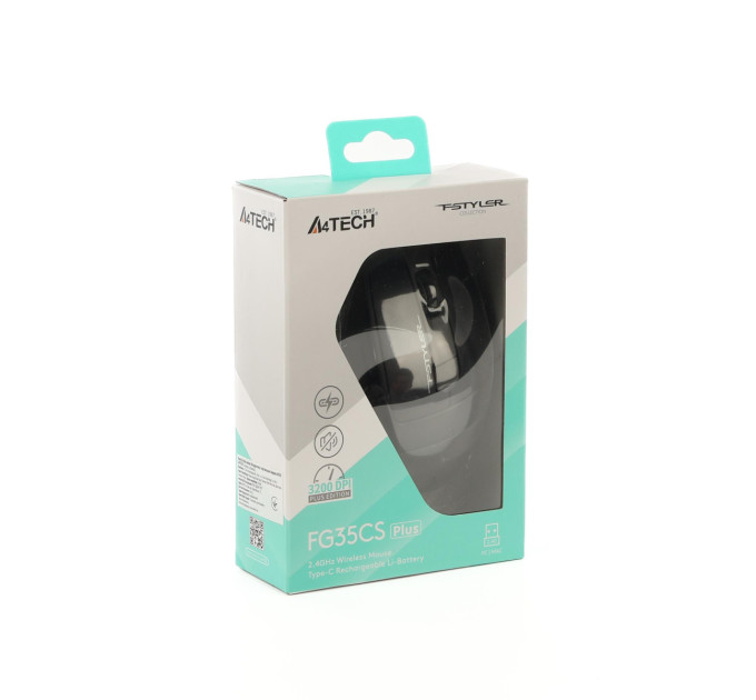 A4Tech Миша бездротова A4Tech Fstyler FG35CS Plus Grey
